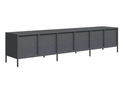 vidaxl Móvel de TV 202x39x43,5 cm aço laminado a frio antracite^ Móvel De Tv