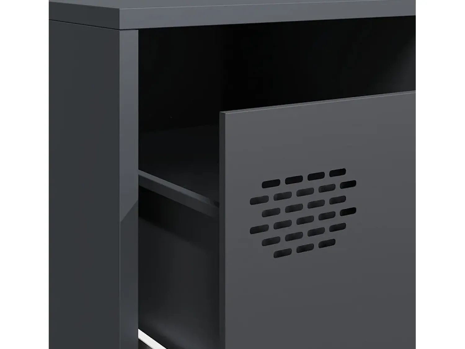 vidaxl Móvel de TV 202x39x43,5 cm aço laminado a frio antracite^ Móvel De Tv