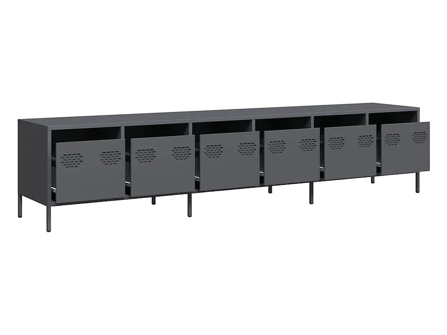 vidaxl Móvel de TV 202x39x43,5 cm aço laminado a frio antracite^ Móvel De Tv