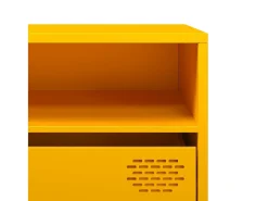 Sale vidaxl Móvel de TV 202x39x43,5 cm aço laminado a frio mostarda Amarelo