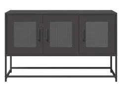 Móvel De Tv*vidaxl Móvel de TV 100,5x39x60,5 cm aço laminado a frio Preto