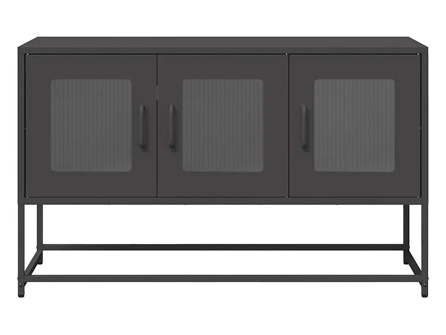 Móvel De Tv*vidaxl Móvel de TV 100,5x39x60,5 cm aço laminado a frio Preto