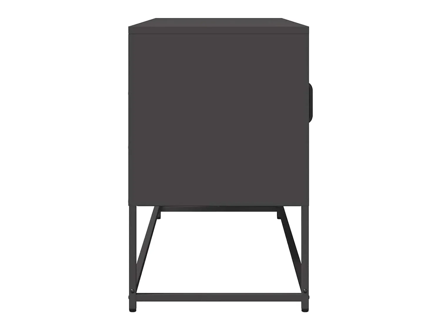 Móvel De Tv*vidaxl Móvel de TV 100,5x39x60,5 cm aço laminado a frio Preto