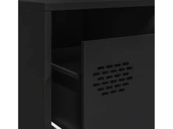 New vidaxl Móvel de TV 202x39x43,5 cm aço laminado a frio Preto