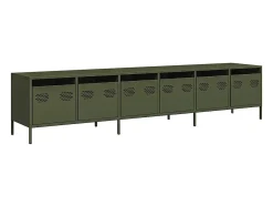 Móvel De Tv*vidaxl Móvel de TV 202x39x43,5 cm aço laminado a frio -azeitona Verde