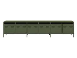 Móvel De Tv*vidaxl Móvel de TV 202x39x43,5 cm aço laminado a frio -azeitona Verde