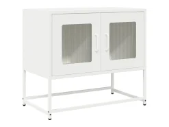 Móvel De Tv|vidaxl Móvel de TV 68x39x60,5 cm aço laminado a frio Branco