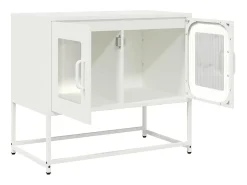 Móvel De Tv|vidaxl Móvel de TV 68x39x60,5 cm aço laminado a frio Branco