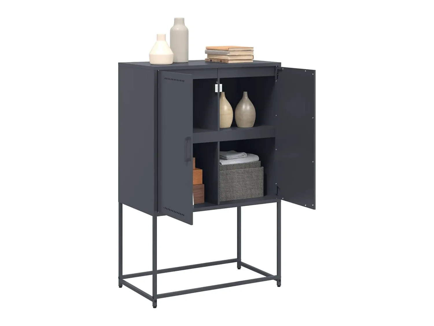 Hot Móvel de TV 68x39x60,5 cm aço PT596700 Preto
