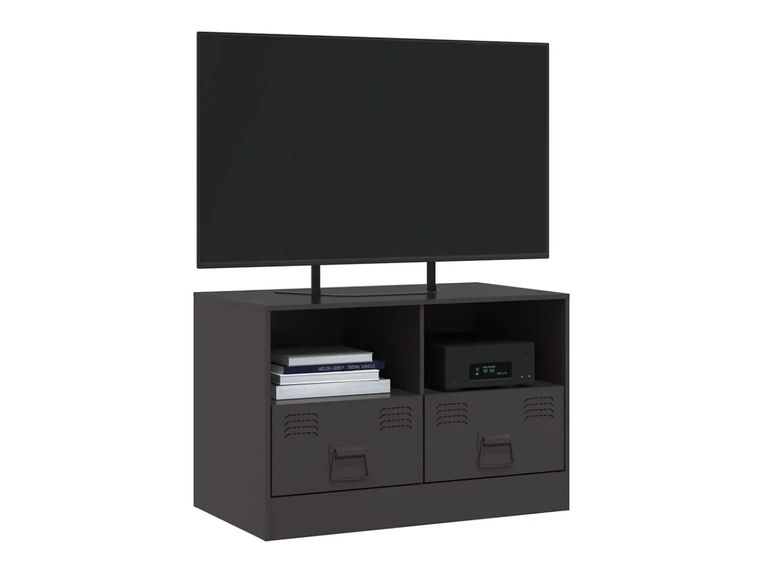Móvel De Tv* Móvel de TV 67x39x44 cm aço PT689849 Preto