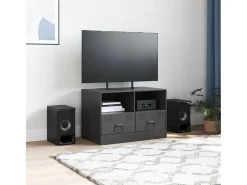 Móvel De Tv* Móvel de TV 67x39x44 cm aço PT689849 Preto
