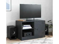 Móvel de TV 67x39x44 cm aço PT991427^ Móvel De Tv