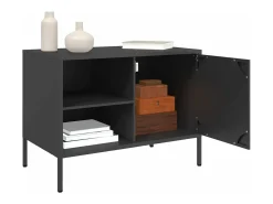 Móvel De Tv| Móvel de TV 68x39x50,5 cm aço PT349757 Preto