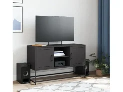 Móvel de TV 100,5x39x60,5 cm aço PT478552 Preto