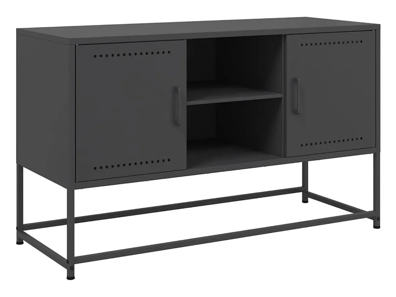 Móvel de TV 100,5x39x60,5 cm aço PT478552 Preto