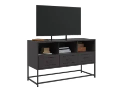 Clearance Móvel de TV 100,5x39x60,5 cm aço PT414089 Preto