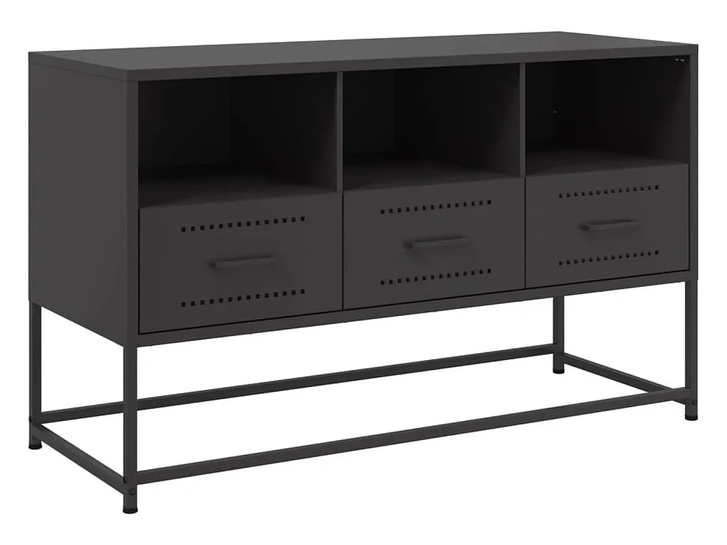 Clearance Móvel de TV 100,5x39x60,5 cm aço PT414089 Preto