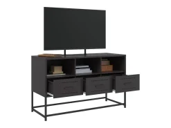 Clearance Móvel de TV 100,5x39x60,5 cm aço PT414089 Preto