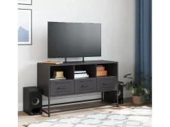 Clearance Móvel de TV 100,5x39x60,5 cm aço PT414089 Preto