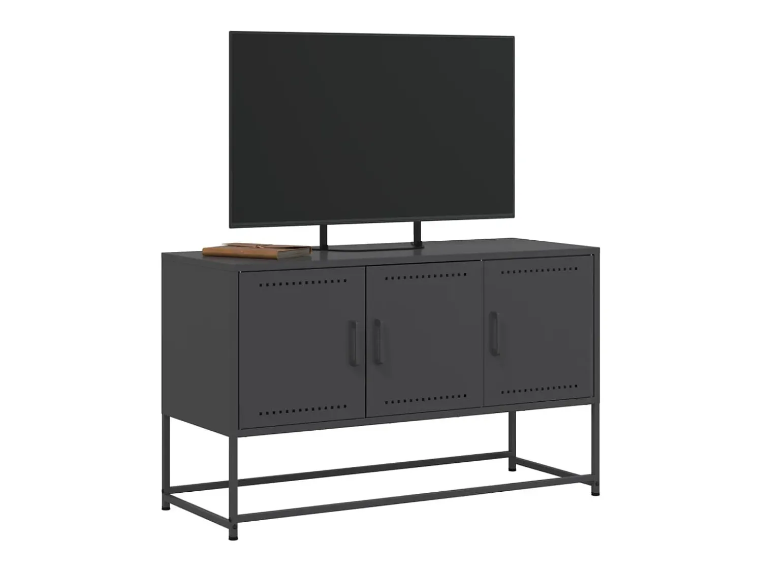Móvel De Tv* Móvel de TV 100,5x39x60,5 cm aço PT806203 Preto