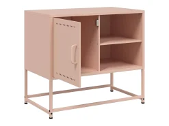 Móvel De Tv*vidaxl Móvel de TV 68x39x60,5 cm aço Rosa
