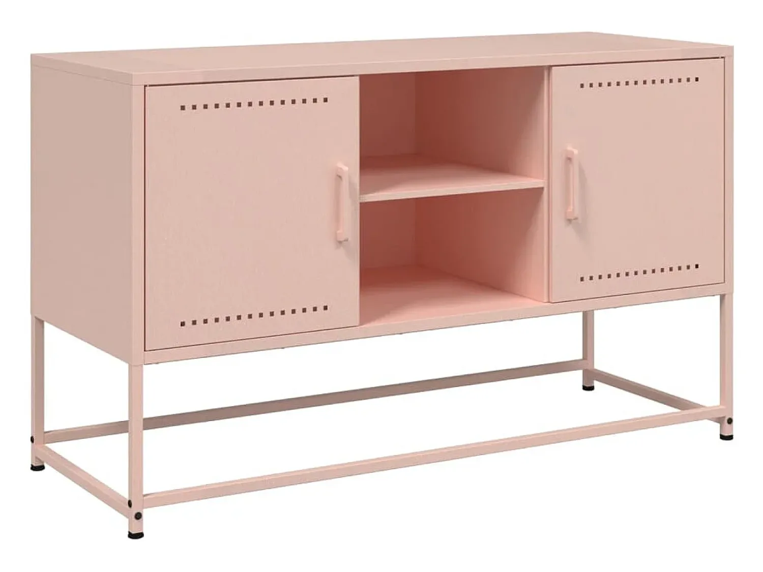Móvel De Tv*vidaxl Móvel de TV 100,5x39x60,5 cm aço Rosa