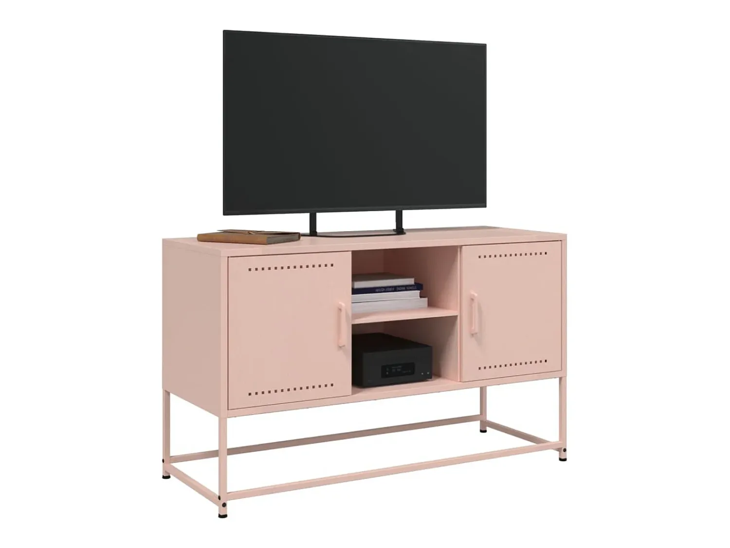 Móvel De Tv*vidaxl Móvel de TV 100,5x39x60,5 cm aço Rosa