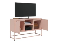 Móvel De Tv*vidaxl Móvel de TV 100,5x39x60,5 cm aço Rosa