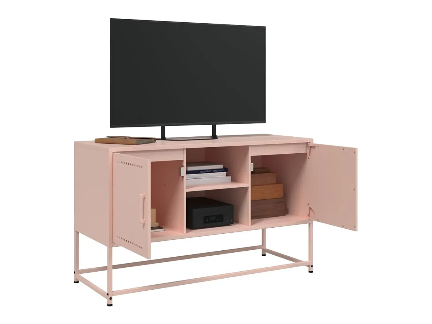 Móvel De Tv*vidaxl Móvel de TV 100,5x39x60,5 cm aço Rosa