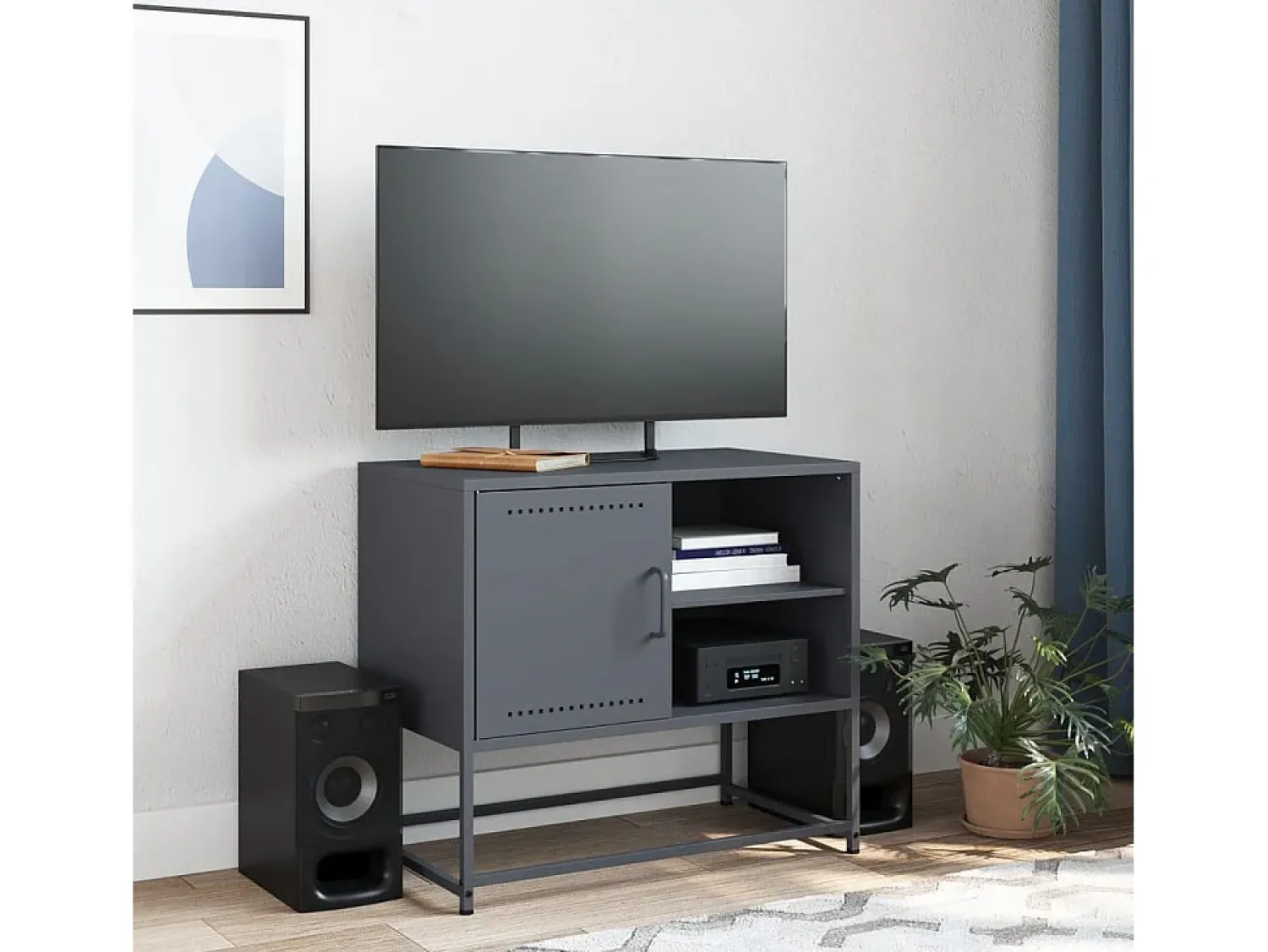 Móvel De Tv* Móvel de TV 100,5x39x60,5 cm aço PT337365 Rosa