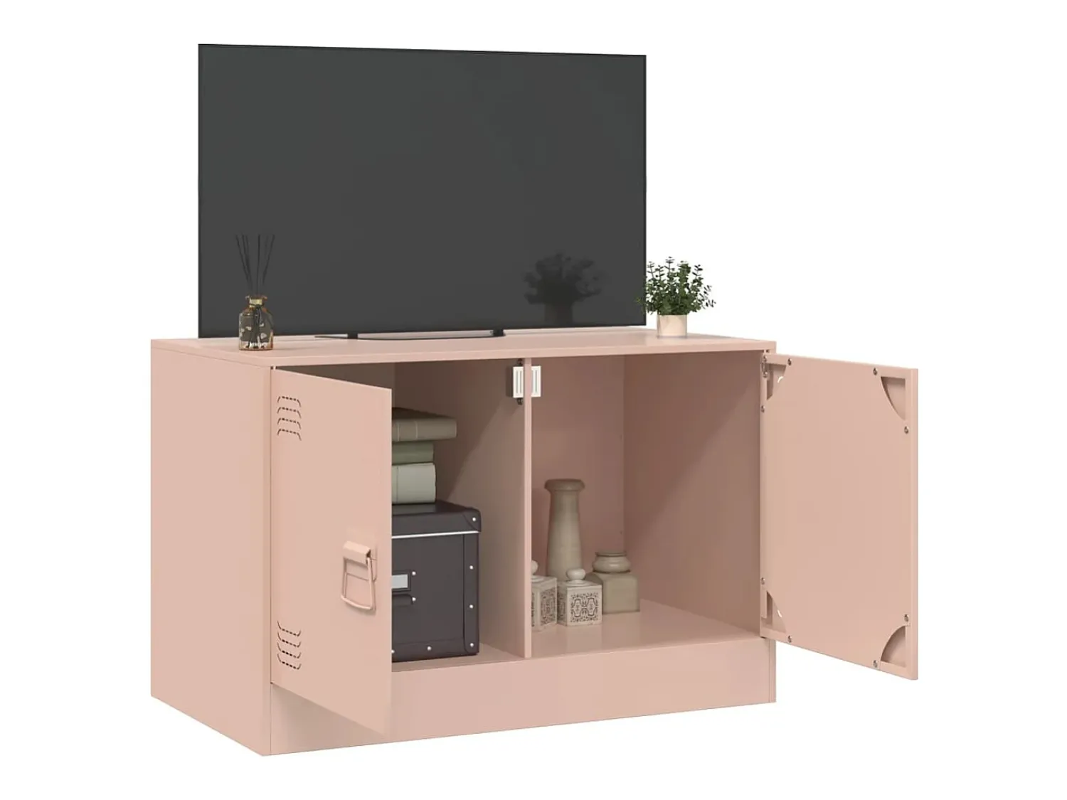 Móvel De Tv| Móvel de TV 67x39x44 cm aço PT122452 Rosa