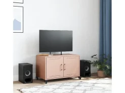 Móvel De Tv* Móvel de TV 68x39x43,5 cm aço PT351830 Rosa