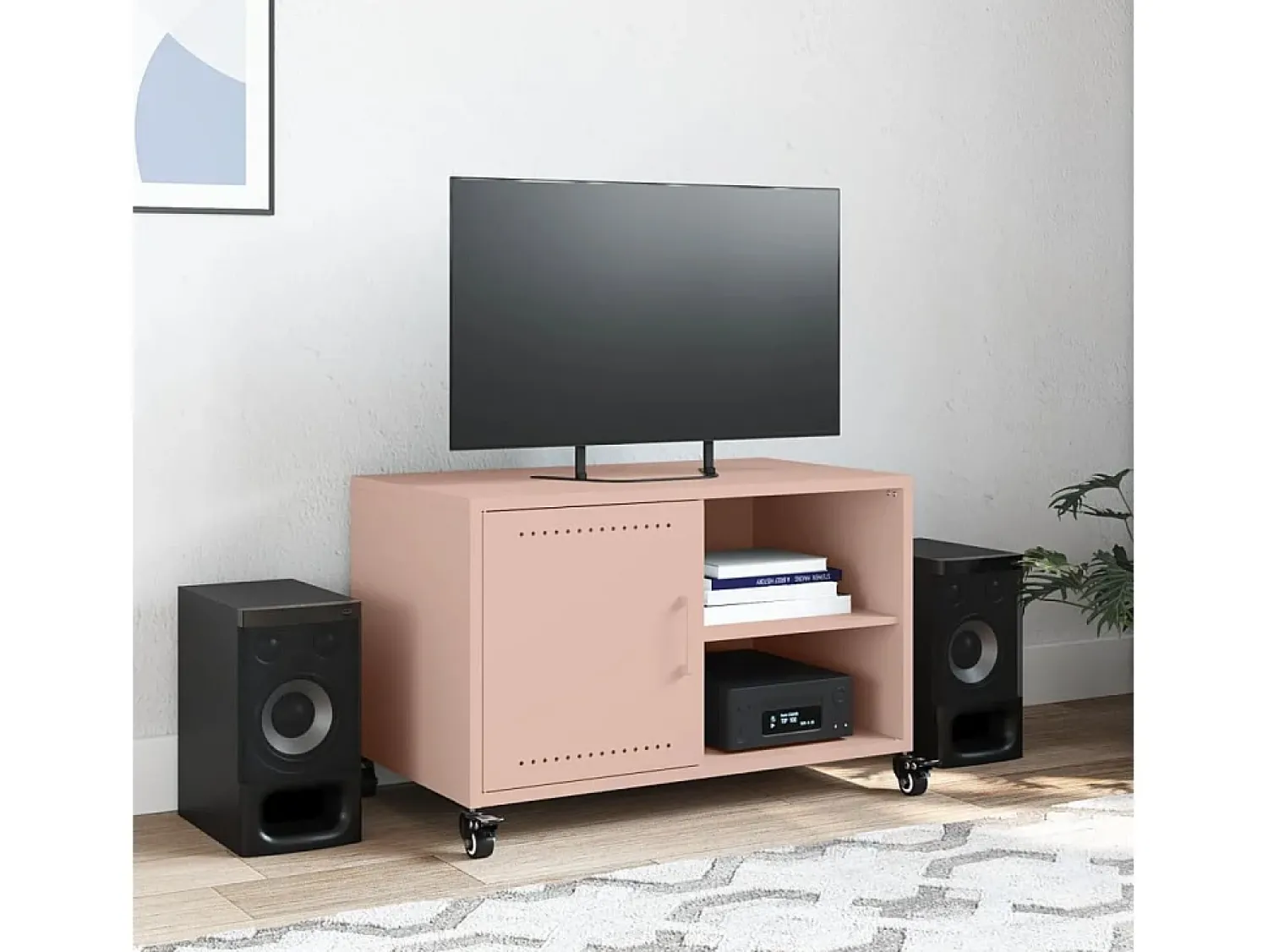 Móvel de TV 68x39x43,5 cm aço PT350263^ Móvel De Tv