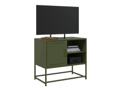 vidaxl Móvel de TV 68x39x60,5 cm aço azeitona^ Móvel De Tv