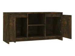 Móvel De Tv| Móvel de TV 102x37,5x52,5 cm contraplacado cor carvalho fumado PT552771 Castanho