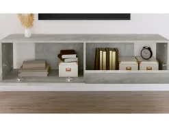 Móvel De Tv|vidaxl Móvel de TV 120x30x30 cm contraplacado cimento Cinzento