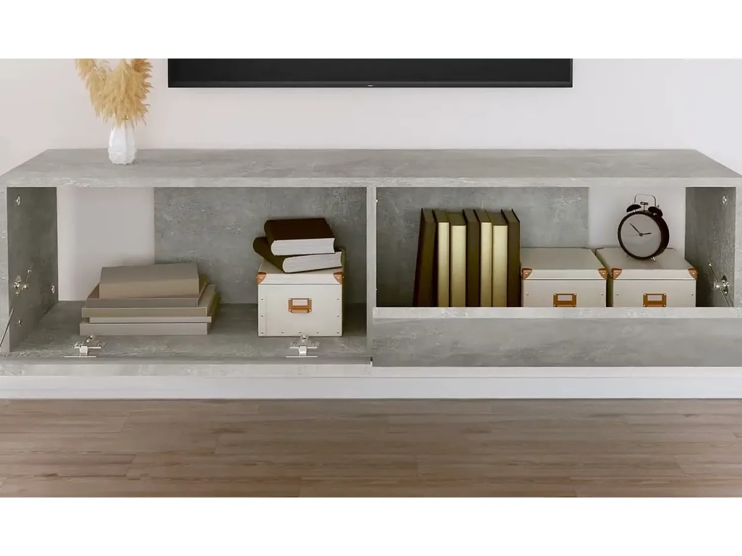 Móvel De Tv|vidaxl Móvel de TV 120x30x30 cm contraplacado cimento Cinzento