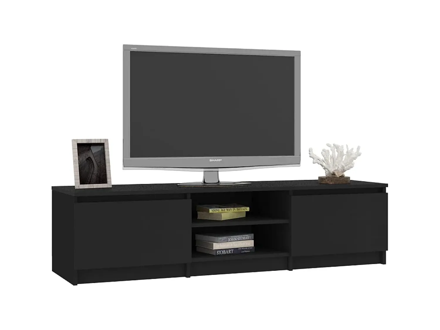 Discount Móvel de TV 140x40x35,5 cm contraplacado PT927274 Preto