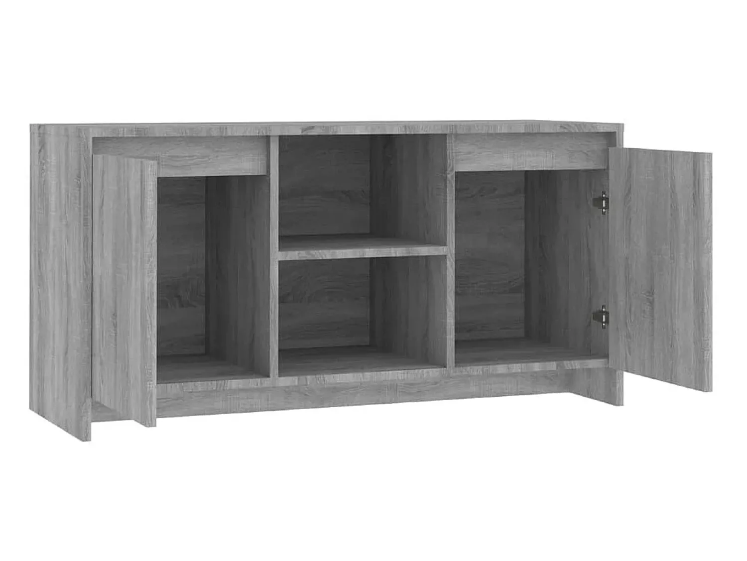Móvel de TV 102x37,5x52,5 cm contraplacado cor sonoma PT239655^ Móvel De Tv