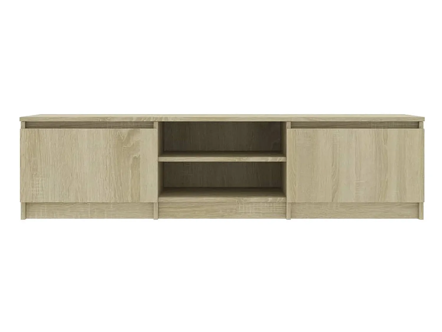 Móvel de TV 140x40x35,5 cm contraplacado cor carvalho sonoma PT677703^ Móvel De Tv