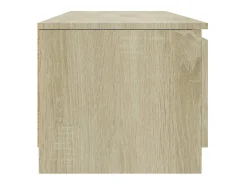 Móvel de TV 140x40x35,5 cm contraplacado cor carvalho sonoma PT677703^ Móvel De Tv
