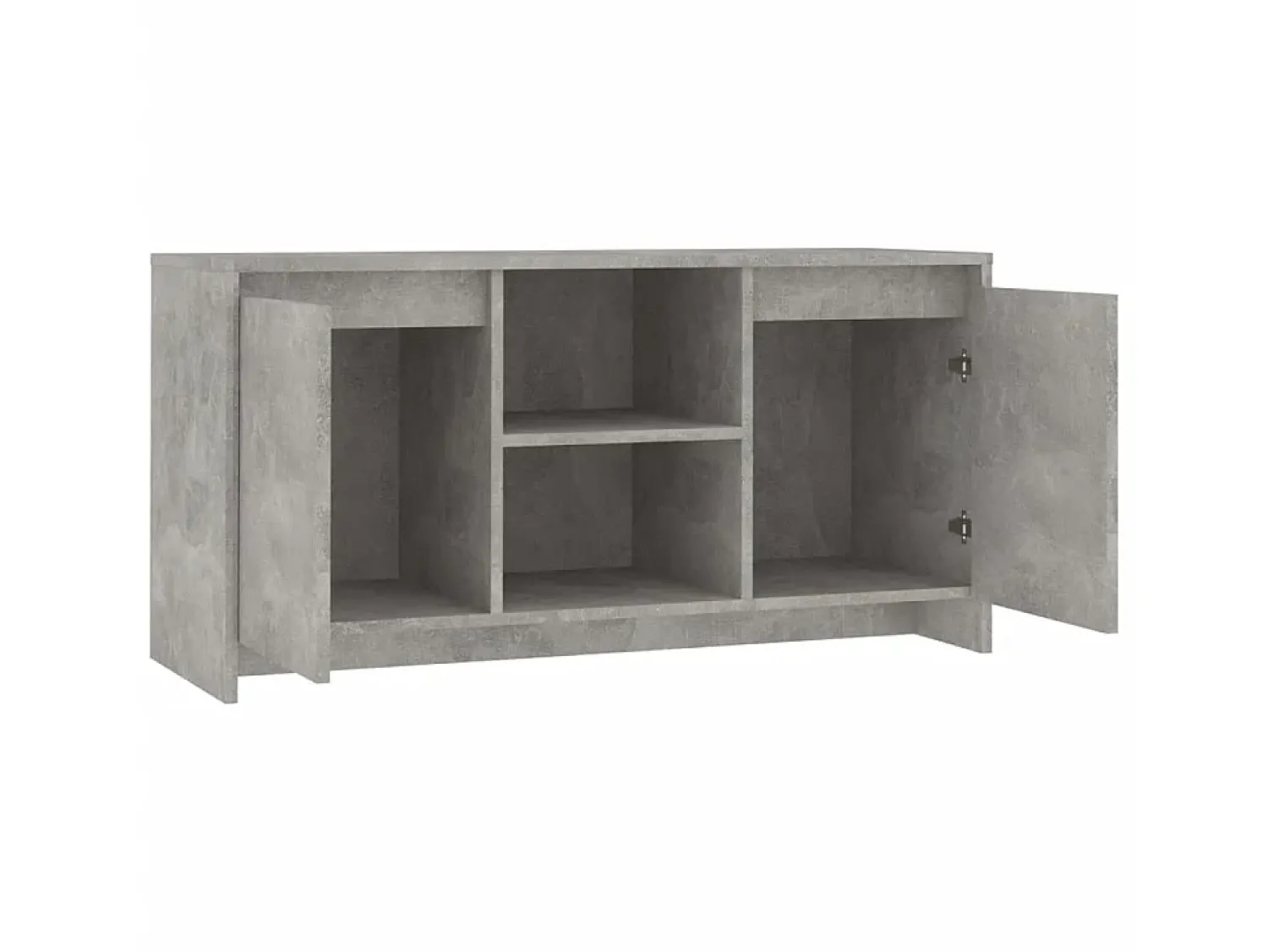 Móvel de TV 102x37,5x52,5 cm contraplacado -cimento PT588300^ Móvel De Tv