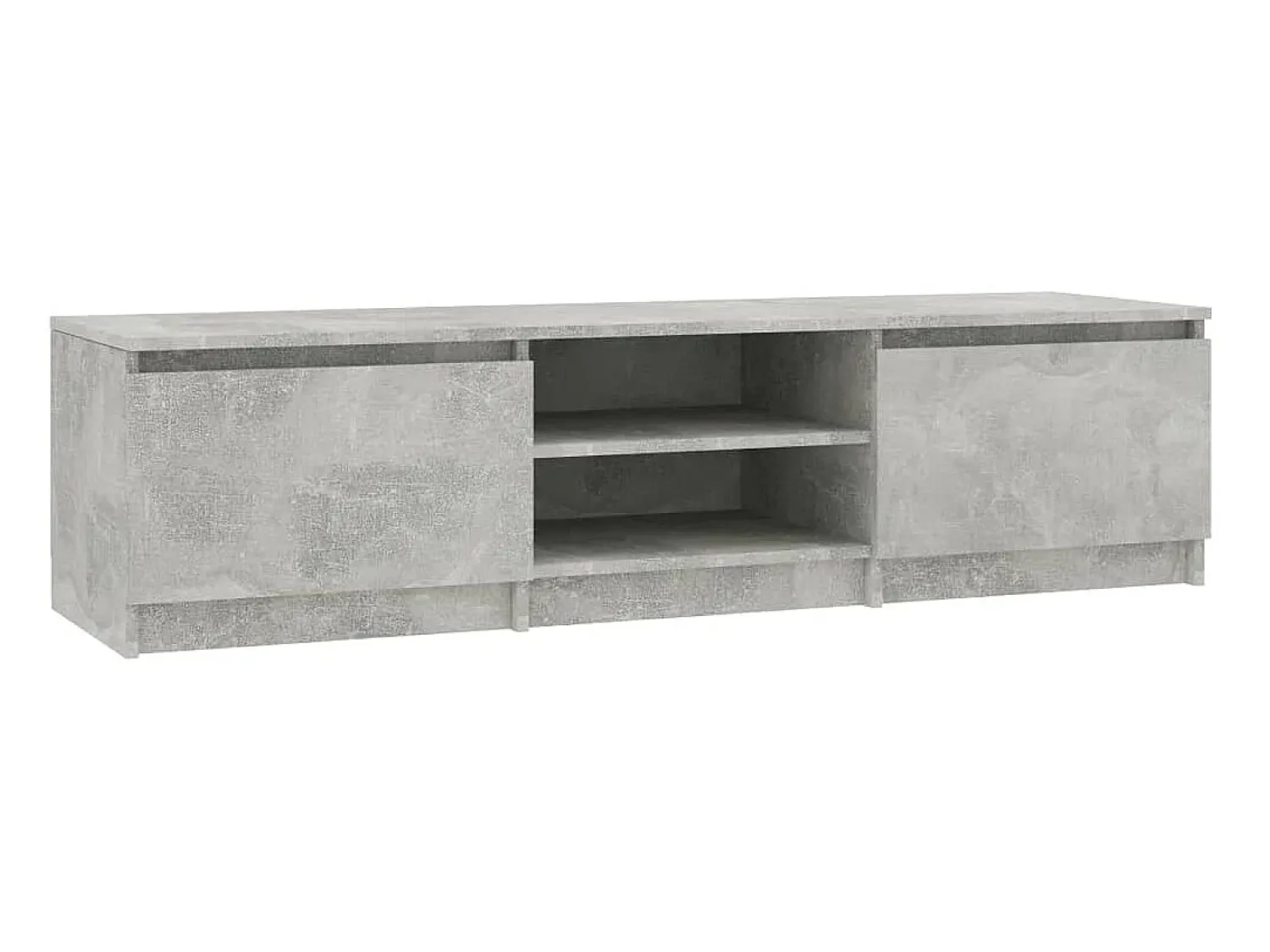 Móvel de TV 140x40x35,5 cm contraplacado concreto PT122476^ Móvel De Tv
