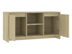 New Móvel de TV 102x37,5x52,5 cm contraplacado cor carvalho sonoma PT558951 Castanho