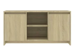New Móvel de TV 102x37,5x52,5 cm contraplacado cor carvalho sonoma PT558951 Castanho
