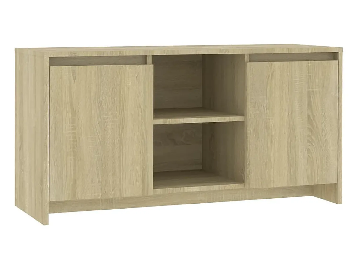 New Móvel de TV 102x37,5x52,5 cm contraplacado cor carvalho sonoma PT558951 Castanho