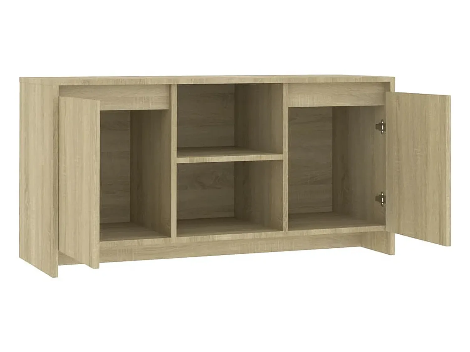 New Móvel de TV 102x37,5x52,5 cm contraplacado cor carvalho sonoma PT558951 Castanho