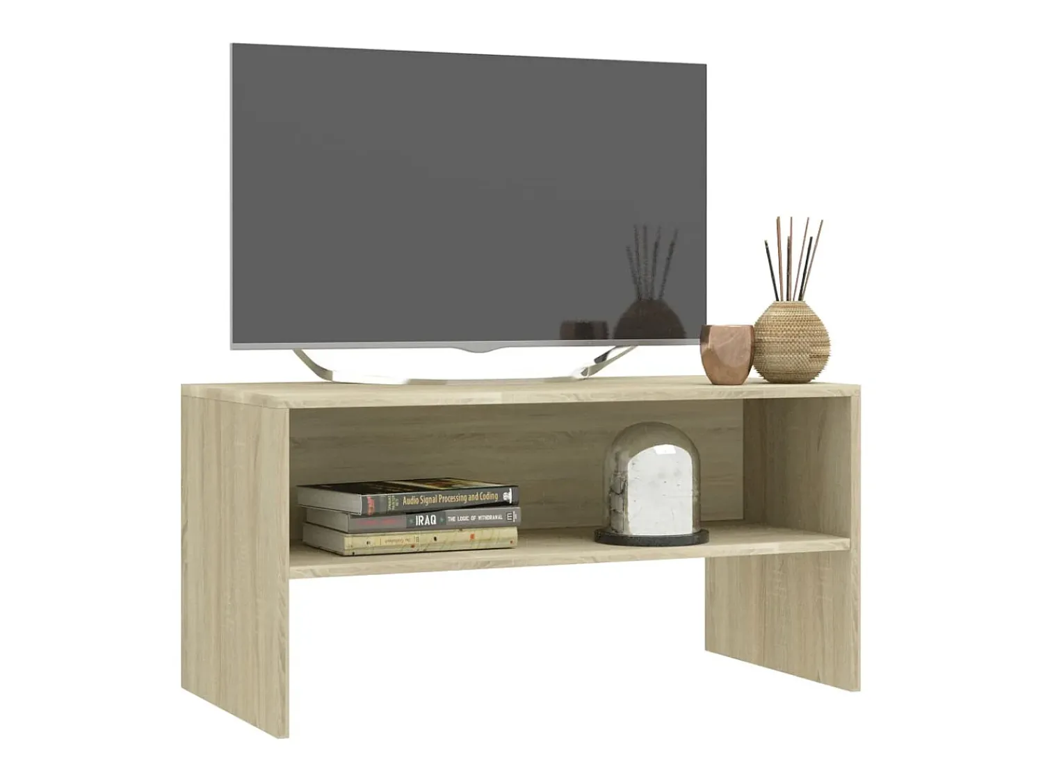 Móvel De Tv| Móvel de TV 80x40x40 cm derivados de madeira carvalho sonoma PT431453 Castanho
