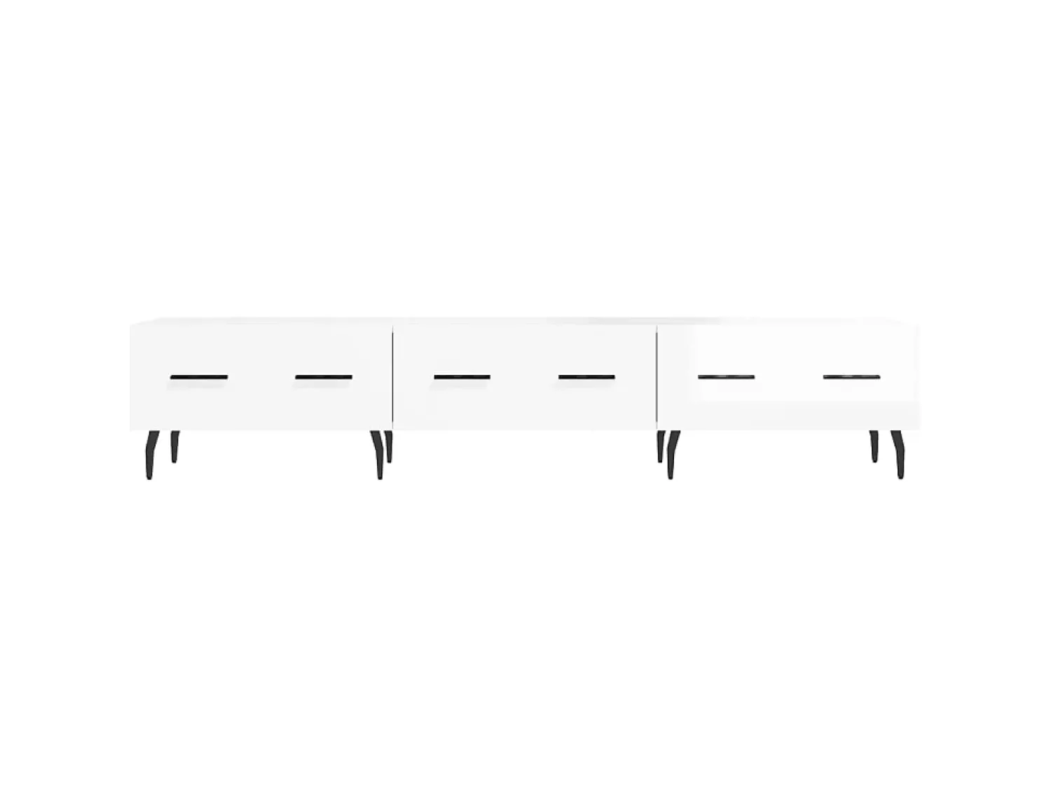 Móvel de TV 150x36x30 cm derivados de madeira brilhante PT219112^ Móvel De Tv