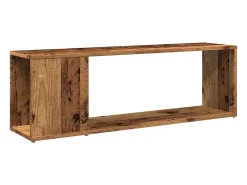 Outlet vidaxl Móvel de TV 100x24x32 cm derivados de madeira madeira velha Castanho